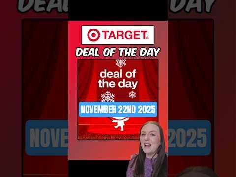 Target Deal of the Day. There will be a new deal everyday to save. One Day Only November 22nd 2025