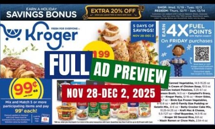 *5 DAY SALE* Kroger FULL Ad Preview for 11/28-12/2 | $.99 Sale, 5x Digitals, & NEW Weekly Digitals