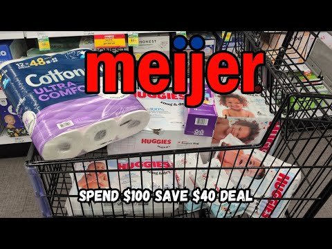 *3 DAYS ONLY* Meijer “Spend $100, Save $40” Deal for Black Friday | 11/27-11/29 | Diapers & MORE