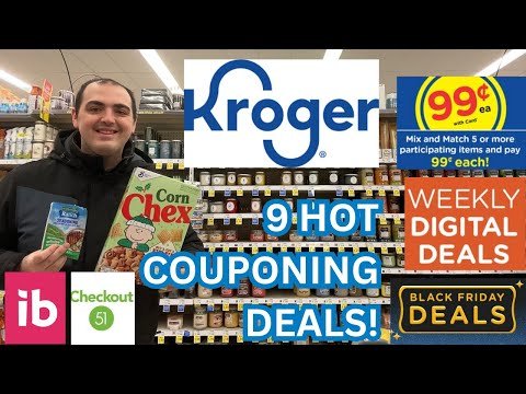 9 HOT KROGER COUPONING DEALS! ~ WEEKLY DIGITAL DEALS / BLACK FRIDAY DEALS / MORE ~ 11/28 – 12/2/25