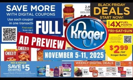 *BLACK FRIDAY DEALS* Kroger FULL Ad Preview for 11/5-11/11 | 5x Digitals, Beauty Event, & MORE