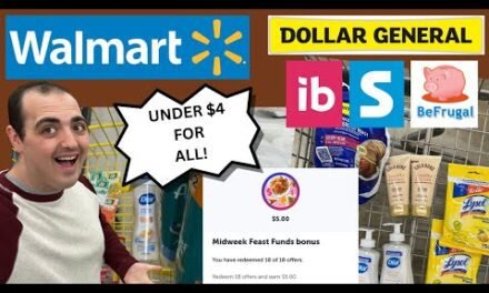 ABSOLUTELY INSANE IBOTTA COUPONING HAUL! ~ PAID LESS THAN $4! ~ WALMART & DOLLAR GENERAL DEALS