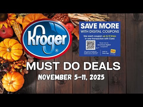 *90% Off Halloween* Kroger MUST DO Deals for 11/5-11/11 | 5x Digitals, Beauty Event, & MORE