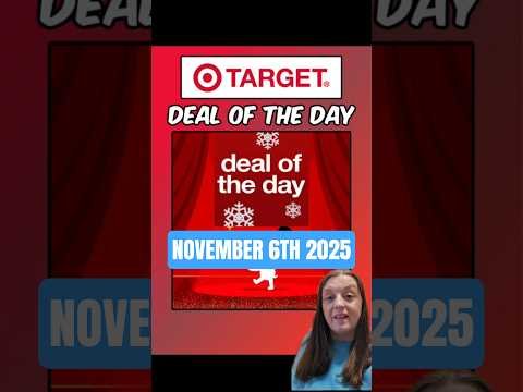Target Deal of the Day. There will be a new deal everyday to save. One Day Only November 6th 2025