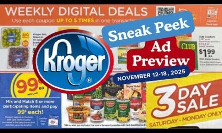 *$.99 Sale* Kroger SNEAK PEEK Ad Preview for 11/12-11/18 | 3 Day Sale, Weekly Digitals, & MORE