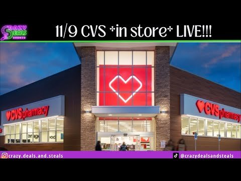 11/9 CVS *in store* LIVE!! 11/9 CVS COUPONING & HAUL #cvsdeals