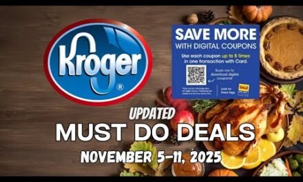 *RUN DEALS* Kroger UPDATED Must Do Deals for 11/5-11/11 | Last 2 Days of 5x Digitals & MORE
