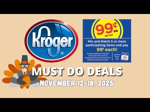 *$.99 SALE* Kroger MUST DO Deals for 11/12-11/18 | NEW Digital Sale, Weekly Digitals, & MORE