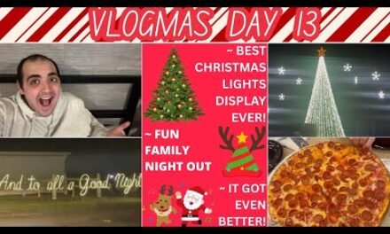 BEST CHRISTMAS LIGHTS DISPLAY EVER! ~ FUN FAMILY NIGHT OUT ~ IT GOT EVEN BETTER! ~ VLOGMAS DAY 13