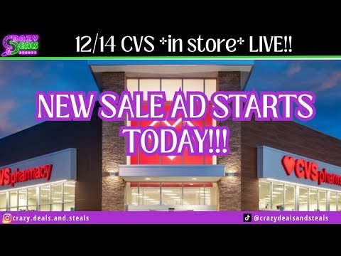 12/14 CVS *in store* LIVE!NEW 12/14 CVS SALE AD& DEALS! 12/14 CVS Couponing & Haul #cvsdealsthisweek