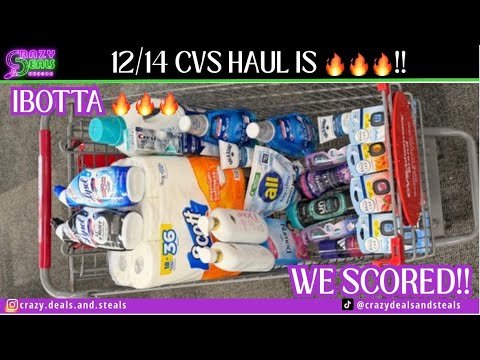 12/14 CVS HAUL 🔥🔥 Ibotta 💰💰EASY- ALL DIGITAL CVS DEALS THIS WEEK! Stock Up!! #cvsdeals