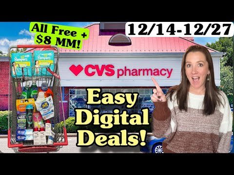 CVS Haul- All digital coupon deals! $4.15 LARGE TIDE! 12/14-12/27