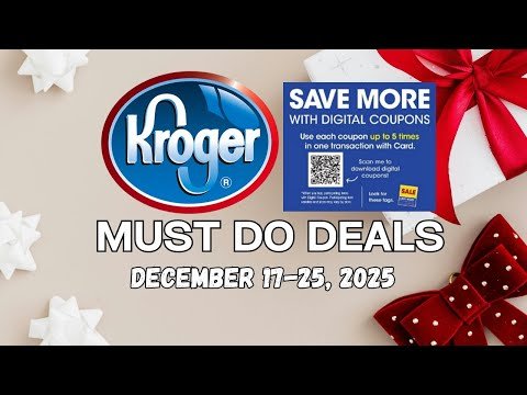 *ALL NEW* Kroger MUST DO Deals for 12/17-12/25 | 9 Day Sale, Soda Deal, 5x Digitals, & MORE
