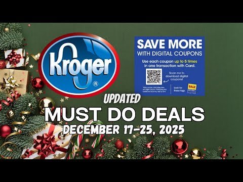 *OMG Ice Cream* Kroger UPDATED Must Do Deals for 12/17-12/25 | 5x Digitals, Baby & Pet Deal, + MORE