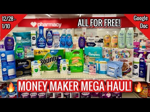 CVS Free & Cheap Coupon Deals & Haul| 12/28 – 1/10 | MONEY MAKER MEGA HAUL! 🙌🏾| Learn CVS Couponing