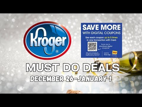 *WOW* Kroger MUST DO Deals for 1/26-1/1 | 5x Digital Sale, Weekly Digitals, & MORE