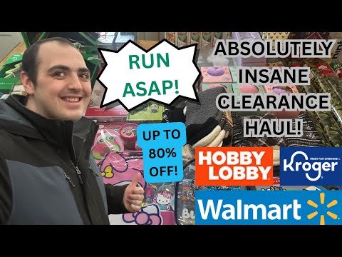 *RUN ASAP!* ~ ABSOLUTELY INSANE CHRISTMAS CLEARANCE HAUL (UP TO 80% OFF) ~ WALMART / HOBBY LOBBY