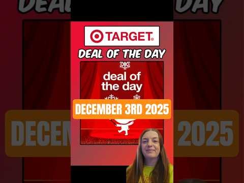 Target Deal of the Day. There will be a new deal everyday to save. One Day Only December 3rd 2025