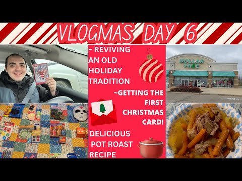 REVIVING AN OLD HOLIDAY TRADITION ~ GOT THE FIRST CHRISTMAS CARD ~ DELICIOUS POT ROAST ~ VLOGMAS 6