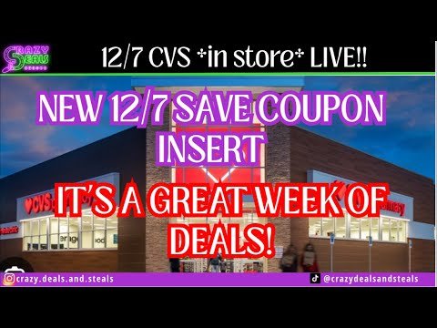💁12/7 CVS *in store* LIVE!! New 12/7 SAVE Insert + 12/7 CVS Couponing This Week- CVS Haul