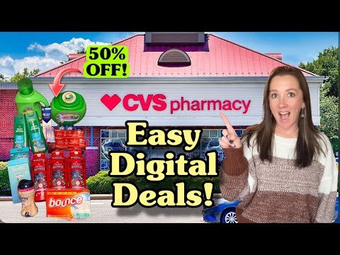 CVS Haul- INSANE DIGITAL DEALS! 50% Off Gain! $1.89 Laundry! 11/30-12/13/25