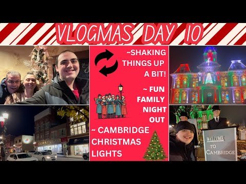 SHAKING THINGS UP A BIT! ~ FUN FAMILY NIGHT OUT ~ CAMBRIDGE OHIO CHRISTMAS LIGHTS ~ VLOGMAS DAY 10