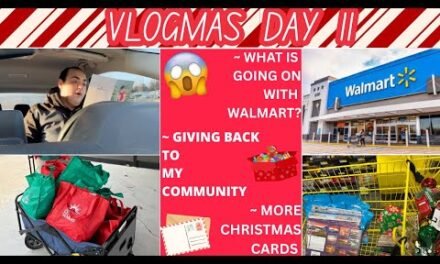 WHAT IS GOING ON WITH WALMART?!? ~ GIVING BACK TO MY COMMUNITY ~ MORE CHRISTMAS CARDS ~ VLOGMAS 11