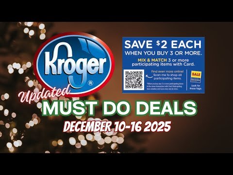 *FRESH FINDS!* Kroger UPDATED Must Do Deals for 12/10-12/16 | MEGA SALE, Weekly Digitals & MORE