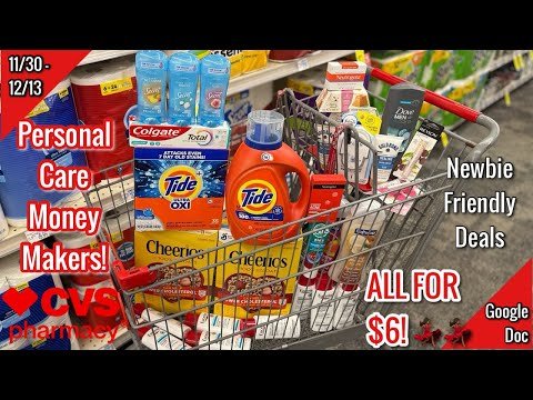 CVS Free & Cheap Coupon Deals & Haul|11/30 -12/13|Personal Care Money Makers! 🙌🏾|Learn CVS Couponing