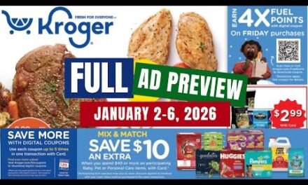 *5 DAY SALE* Kroger FULL Ad Preview for 1/2-1/6 | NEW 3 Day Sale, Weekly Digital, 5x Digitals + More