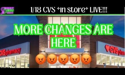 1/18 CVS *in store* LIVE!! MORE CHANGES ARE HERE…NOT GOOD! 1/18 CVS Couponing This Week #cvshaul