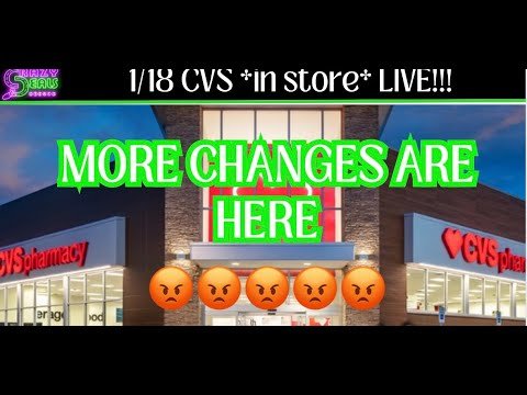 1/18 CVS *in store* LIVE!! MORE CHANGES ARE HERE…NOT GOOD! 1/18 CVS Couponing This Week #cvshaul