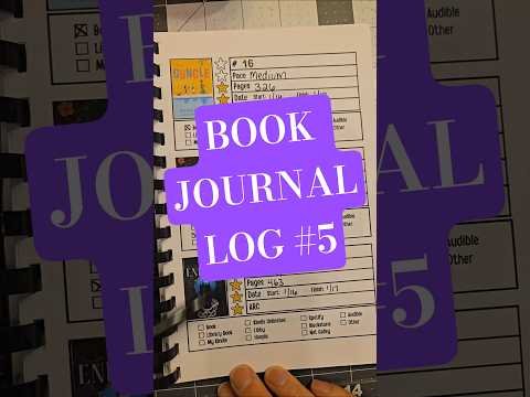 Book Journal Log 5 #bookjournal #bookreview #booktok #bookchallenge #booklog