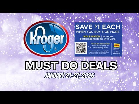 *75+ DEALS* Kroger MUST DO Deals for 1/21-1/27 | MEGA SALE, NEW Weekly Digitals, & MORE