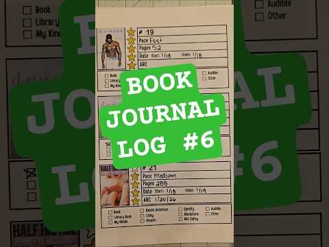 Book Journal Log 6 #bookjournal #bookreview #bookchallenge #booktok #bookrec