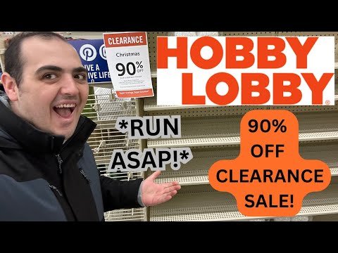 *RUN ASAP!* ~ 90% OFF CLEARANCE SALE AT HOBBY LOBBY! ~ LOTS OF DEALS!