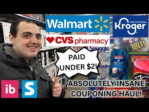 PAID LESS THAN $2 FOR EVERYTHING! ~ ABSOLUTELY INSANE IBOTTA COUPONING HAUL ~ WALMART / CVS / KROGER