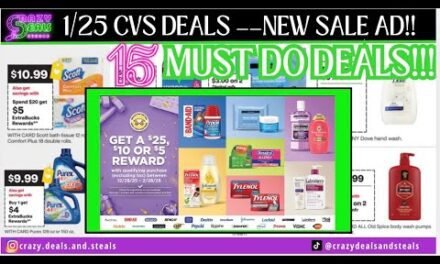 🔥1/25 CVS 15 MUST DO DEALS ($25 & $10 Visa Rewards Cards) Dove, Vitamins, Facial Care, & MORE!!