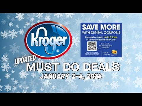 *FREEBIE* Kroger UPDATED Must Do Deals for 1/2-1/6 | 5x Digitals, Weekly Digitals, & MORE