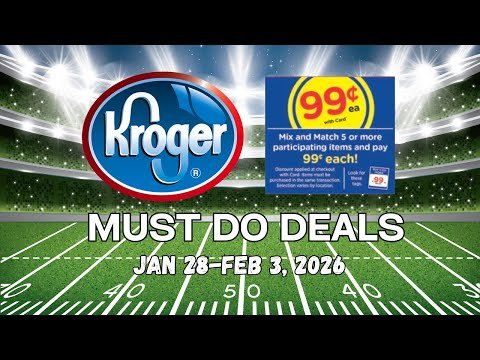 *$.99 Sale* Kroger MUST DO Deals for 1/28-2/3 | 5x Digital Sale, BOGO Week, $.99 Sale, WD, & MORE