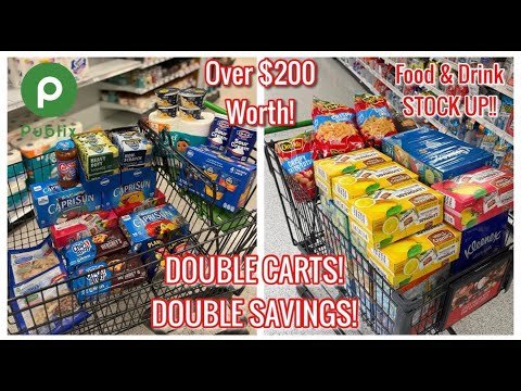 Publix Free & Cheap Grocery Couponing Deals & Haul| $200+ Worth MEGA STOCK UP!| 1/28-2/3 OR 1/29-2/4