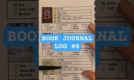 Book Journal Log 8 #bookjournal #bookreview #bookchallenge #booktok #bookrec