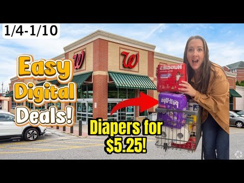 Walgreens Haul – Diapers for $5.25 each! Cheap Paper Products | Beginner Coupon Deals 1/4-1/10/26