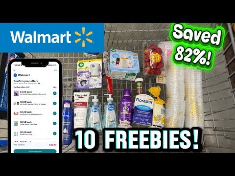 Walmart Ibotta Haul- Save 82% using your phone! 10 FREEBIES! 1/4-1/10