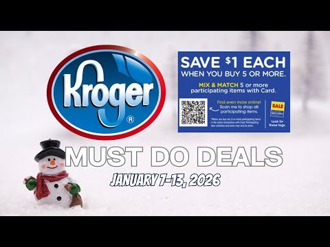 *MEGA SALE* Kroger MUST DO Deals for 1/7-1/13 | NEW Mega Sale, Moneymakers, & MORE