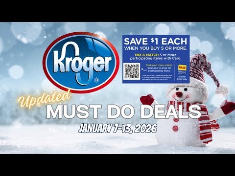 *Buy 2, Save $10* Kroger UPDATED Must Do Deals for 1/7-1/13 | MEGA SALE, Weekly Digitals, & MORE