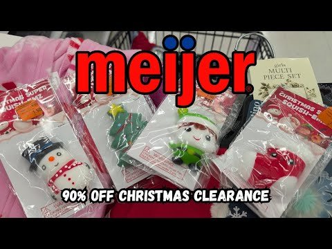 OMG!!! Meijer 90% Off of Christmas Clearance - SO MANY AWESOME DEALS! | Shop with Me