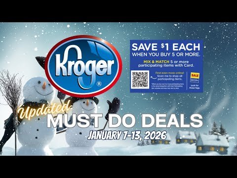 *MORE MEGA* Kroger UPDATED Must Do Deals for 1/7-1/13 | Mega Sale, Buy 2 Save $10, & MORE
