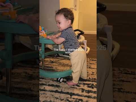 Our baby has grown so much! He learned how to stand, walk, run & talk! Now he says Ho, Ho, Ho when