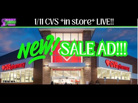 1/11 CVS *in store* LIVE!! NEW 1/11 CVS SALE AD & Couponing This Week! 1/11 CVS Haul